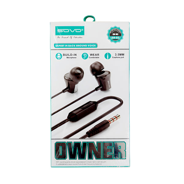 SOVO SH-02 OWNER High-Quality, Noise-Reducing Handsfree