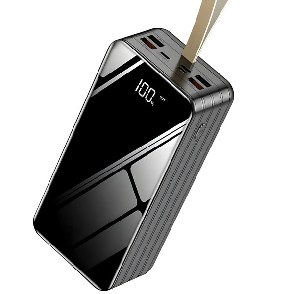SOVO P3 Multi-Functional 30000mAh Ultra-Large Capacity Power Bank With Built-In 3 Cables And Flashlight